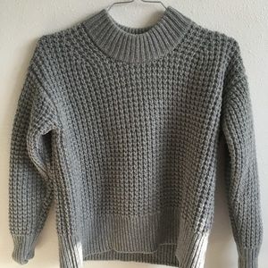 XS Everlane Wool-Cashmere Waffle Square Sweater